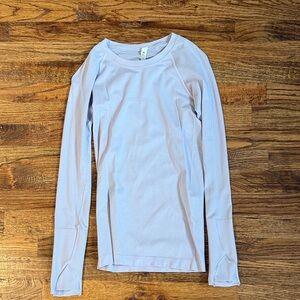 Lululemon Light Purple Long Sleeve Top